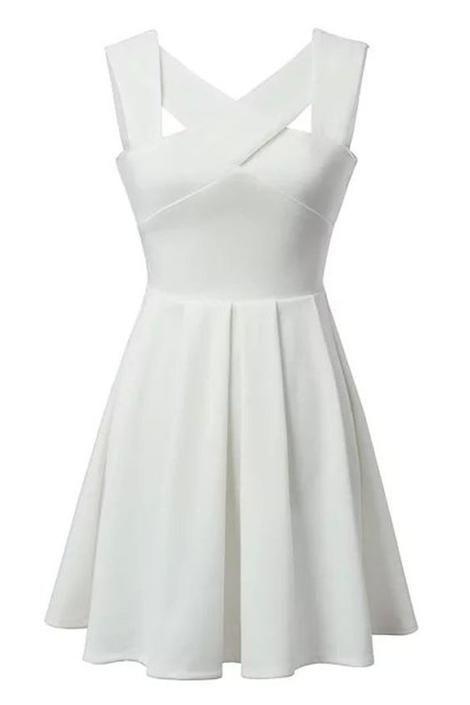 White Maryjane Homecoming Dresses Satin CD2434